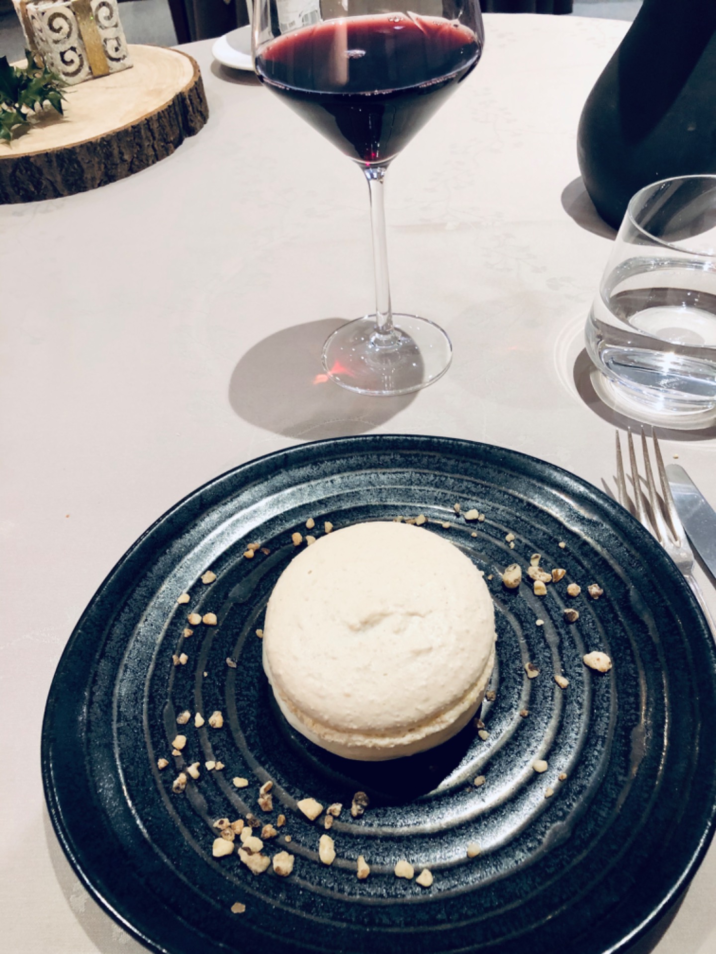 Le Macaron au Bleu du Vercors et ses noix grillées (Fromage)